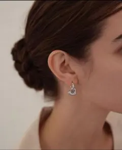 CENE アレルギー対応 silverピアス 2way