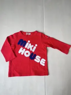 MIKI HOUSE 長袖Tシャツ レッド 80のサムネイル