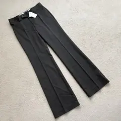 未使用タグ付き　バナナリパブリック　スラックス　パンツ　ストライプ　ブラウン