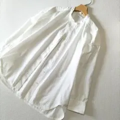 SHIPS any　シップス〈洗濯機可能〉REPREVE バンド カラー シャツ