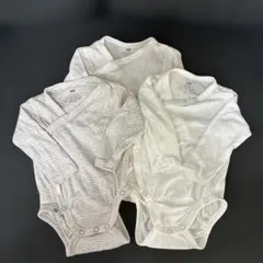 H&M オーガニックコットン　ロンパース　3点セット　2-4month