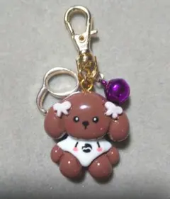 ワンちゃん 犬 動物 キーホルダー 鈴イニシャル付き⭐️⭐️ハンドメイド