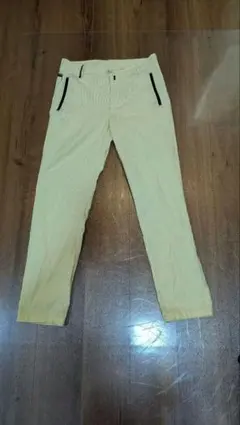 CHERVO イエロー ストレートパンツ