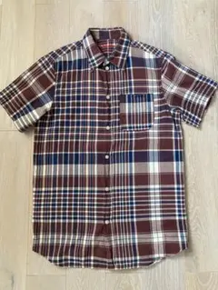 【A.P.C. MADRAS 半袖チェックシャツ Sサイズ】のサムネイル