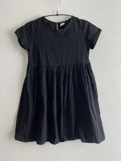 BeedesBee 女の子綿100%ワンピース150cm 黒　ブラック