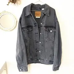 Levi's ブラックデニムジャケット オーバーサイズ S