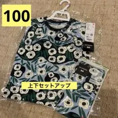 新品　ユニクロ　マリメッコ　半袖Tシャツ　レギンス　ズボン　2点セット　100