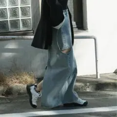 CLANE CIRCLE CUT LAYERED DENIM SKIRT - メルカリ