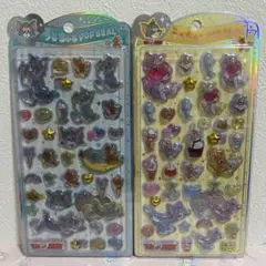 も*ん様 国内正規品 うるちゅるポップシール トムとジェリー 水色台紙 黄色台紙