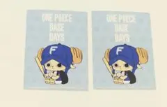 ONEPIECE　チョッパー　ステッカー2枚　　日本ハムファイターズ コラボ