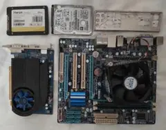 マザー+Xeon X3450+RAM8G+SSD+HDD+グラボ 発送前動作確認
