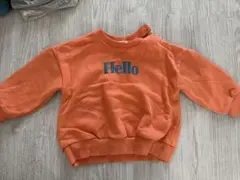FORTYONE Helloトレーナー 90サイズ オレンジ
