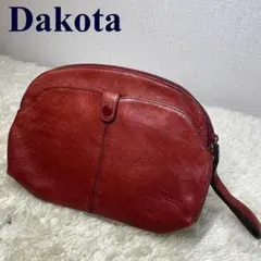 Dakota　ダコタ クラッチバッグ セカンドバック　ポーチ レザー ブラウン