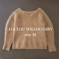 極美品✨ルルウィルビー モヘヤニット 2WAY ブラウン M