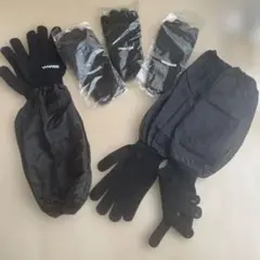ヤナセYANASE 黒 スポーツグローブ 軍手4セット