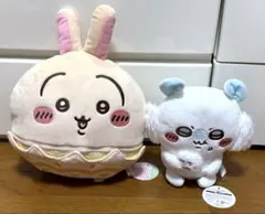 【新品・タグ付】ちいかわ プライズぬいぐるみ２点セット（モモンガ・うさぎ）