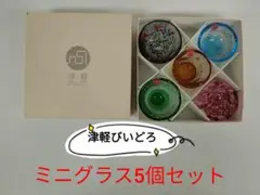 津軽びいどろミニグラス5個セット　202501007 274