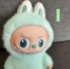 正規品 ポップマート Labubu イニシャル ラブブ 【Ｉ】グリーン