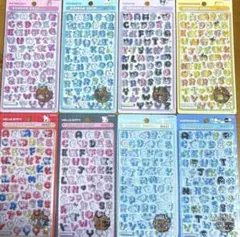 国内正規品　サンリオ ボンボンドロップシール　moji 8種　文字　コンプリート