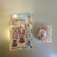 赤ちゃんカラフルウサギコスチューム　ショコラウサギの赤ちゃん　クレム