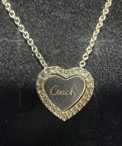 Coach ハート型クリスタルネックレス