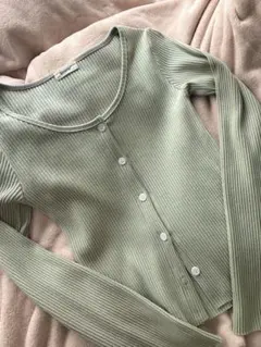 Reurie' リブ編み長袖カーディガンのサムネイル