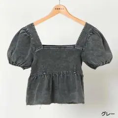 GORGE デニムオフショルプルオーバー