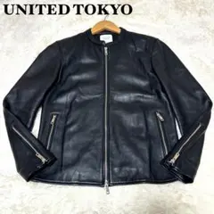 極美品　ユナイテッドトウキョウ　シングルライダース　ブラック　黒　4 XL 羊革 2025年最新】UNITED TOKYO メンズ シングルライダースの人気