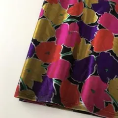 AD37-3 ポリ系プリントサテンオーガンジー生地/3m