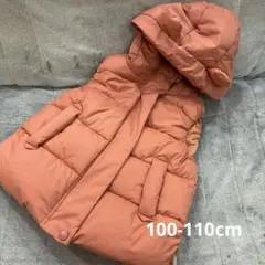 未着用品くま耳ダウンベスト SHEIN 5Y 110cm ピンク