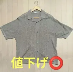 GU ウォッシャブルメッシュニットシャツ(5部袖)のサムネイル