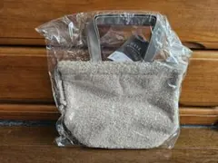 ボア 2way 巾着バッグ