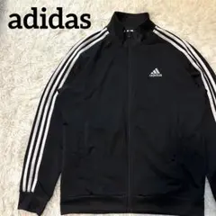 adidas トラックジャケット ブラック XL パフォーマンスロゴ