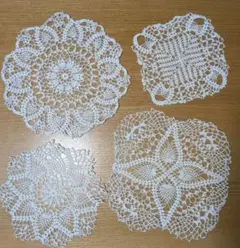 ドイリー　いろんな形♪　4点セット☆　No.21