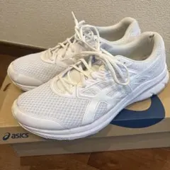 アシックス asics 学生 靴 白 スニーカー