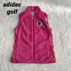 アディダスゴルフ ボアベスト 蓄熱 ジップアップ ロゴワッペン 防寒防風 S