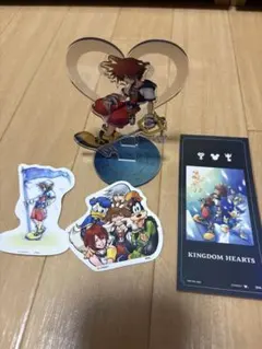 キングダムハーツ　ソラ　アクリルスタンド　ステッカー　しおり　セット