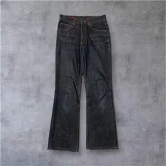 EDWIN Miss 503 デニム パンツ 28 濃紺 フレア ブーツカット