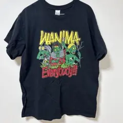 □WANIMA□ エビバデツアーTシャツ　ブラック　プリント　メンズ　L