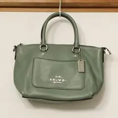 美品】COACHエマ サッチェル 2way バッグ ゴールドチャーム付き - メルカリ