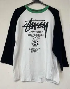 616【即完売品】ステューシー♤ビッグロゴ　ラグランTシャツ　入手困難　希少 616【即完売品】ステューシー♤ビッグロゴ ラグランTシャツ 入手