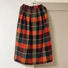 Samansa Mos2 チェック柄スカート