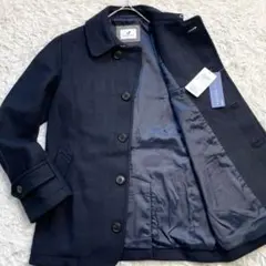 【未使用級 タグ付き 120's】シップス メルトンウール コート ソロテックス