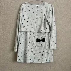 上のみ　リボン付きマタニティパジャマ　2着まとめ売り