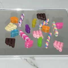 カラフルお菓子型デコレーションパーツ