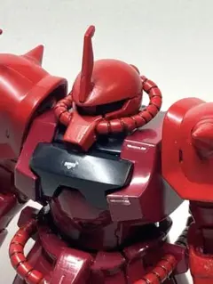 【パチ組み塗装済ジャンク】 HG1/144 グフカスタム＊レッドカラー塗装品のサムネイル