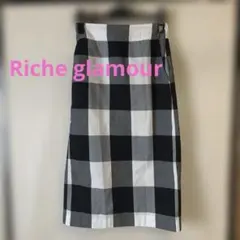 【Riche glamour】 チェック柄 ロングスカート サイズMのサムネイル