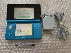 【外装美品】Nintendo 3DS 本体　任天堂　アクアブルー