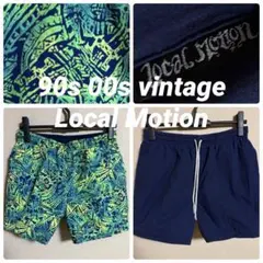 ビンテージ 90s 00s ローカルモーション　メンズL リバーシブルショーツのサムネイル