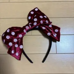 最終値下げ！　ディズニー　カチューシャ　ミニー　リボン